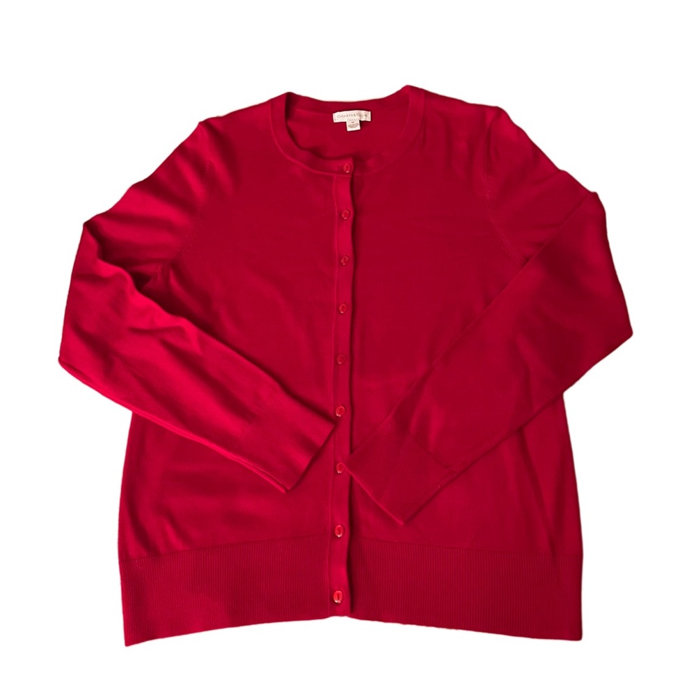 Red Charter Club Cardigan